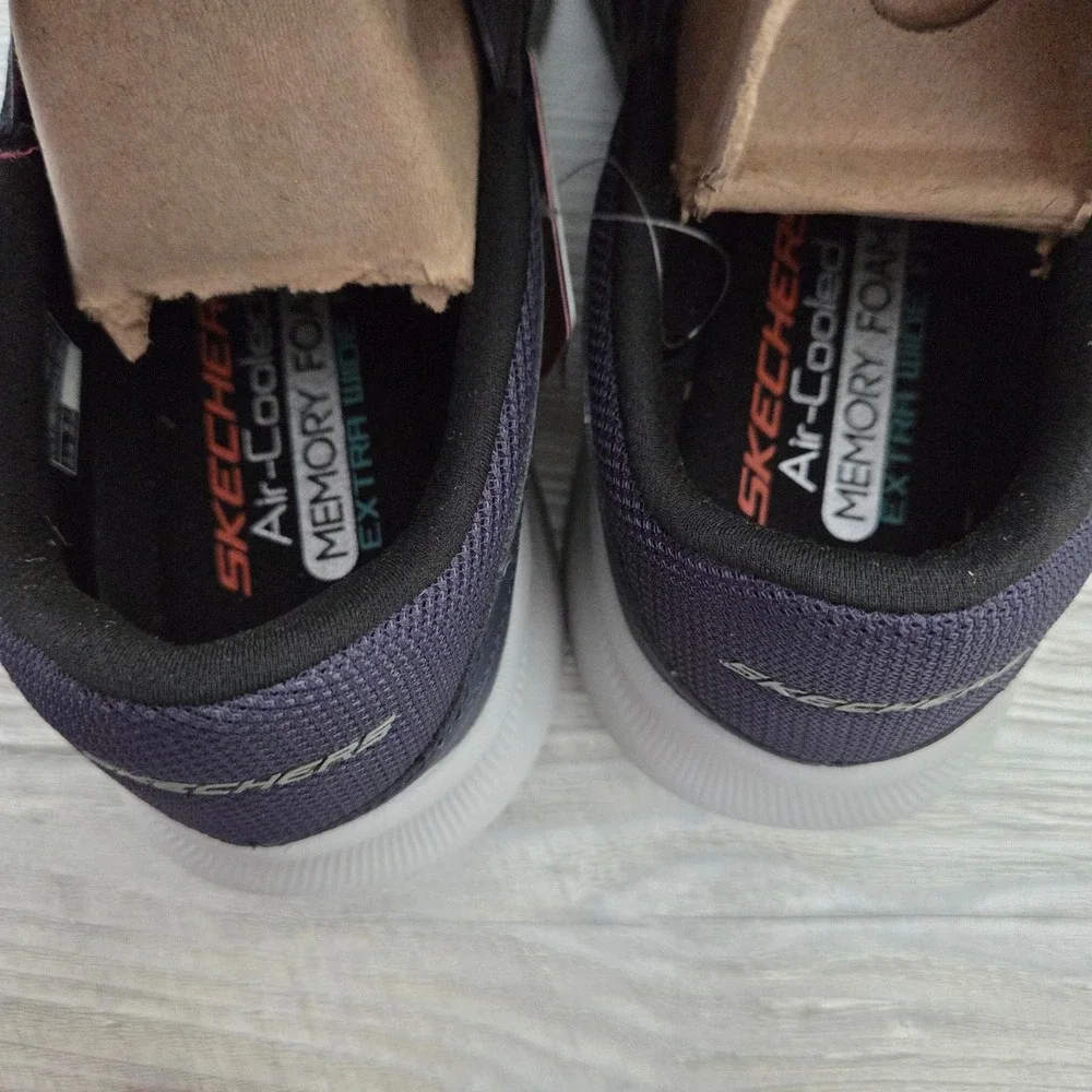 NEW Skechers Equalizer 5.0 Persistable Navy Extra Wide Fit Walking Mens 11.5